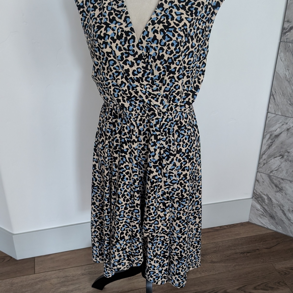Leopard Print Wrap Dress